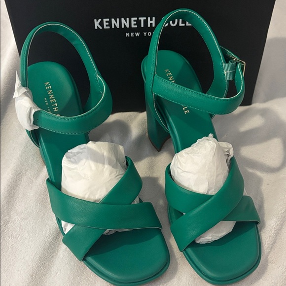 Kenneth Cole Lessia Green Dress Sandals - Picture 1 of 6